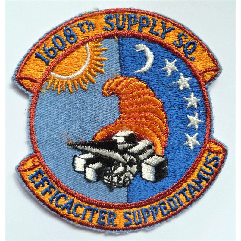 USAF 1608th Supply Squadron Patch United States Air Force insignia US