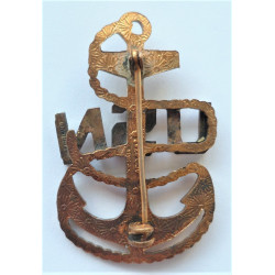 WW2 United States Navy Petty Officers Sterling Cap Badge ACID TEST