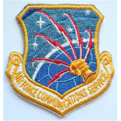 United States Air Force Communications Service Cloth Patch Badge
