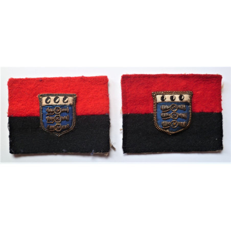 Pair War Office Staff Formation Cloth Patch Signs British Army WW2