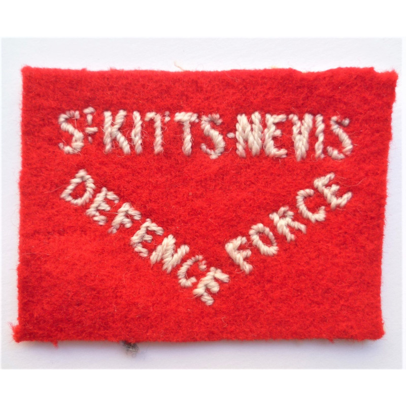 St. Kitts & Nevis Defence Force Cloth Shoulder Patch British Army WW2 badge