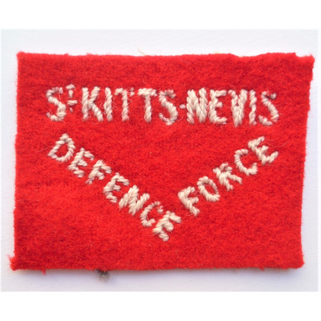 St. Kitts & Nevis Defence Force Cloth Shoulder Patch British Army WW2 badge