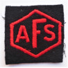 AFS Auxiliary Fire Service Cloth Patch British Army WWII