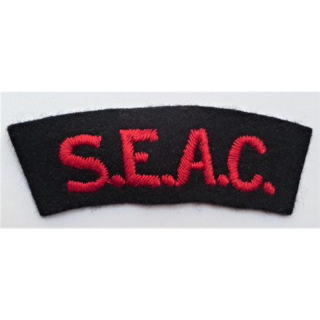 South East Asia Command (S.E.A.C.) Cloth Shoulder Title