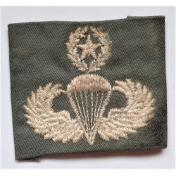 US Vietnam Master Parachute Cloth Wing Badge