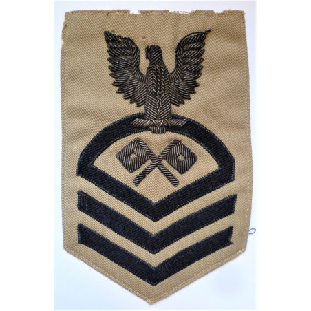 United States Navy Illustrator/Draftsman Bullion Cloth Rating Patch Badge US