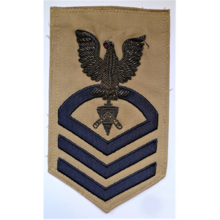 United States Navy Signalman Bullion Cloth Rating Patch Badge US