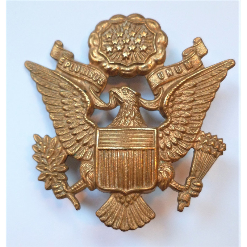 WW2 US Army Officers Cap/Hat Badge Insignia