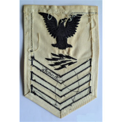 WWII US Navy Radioman 1st Class Rating Badge insignia