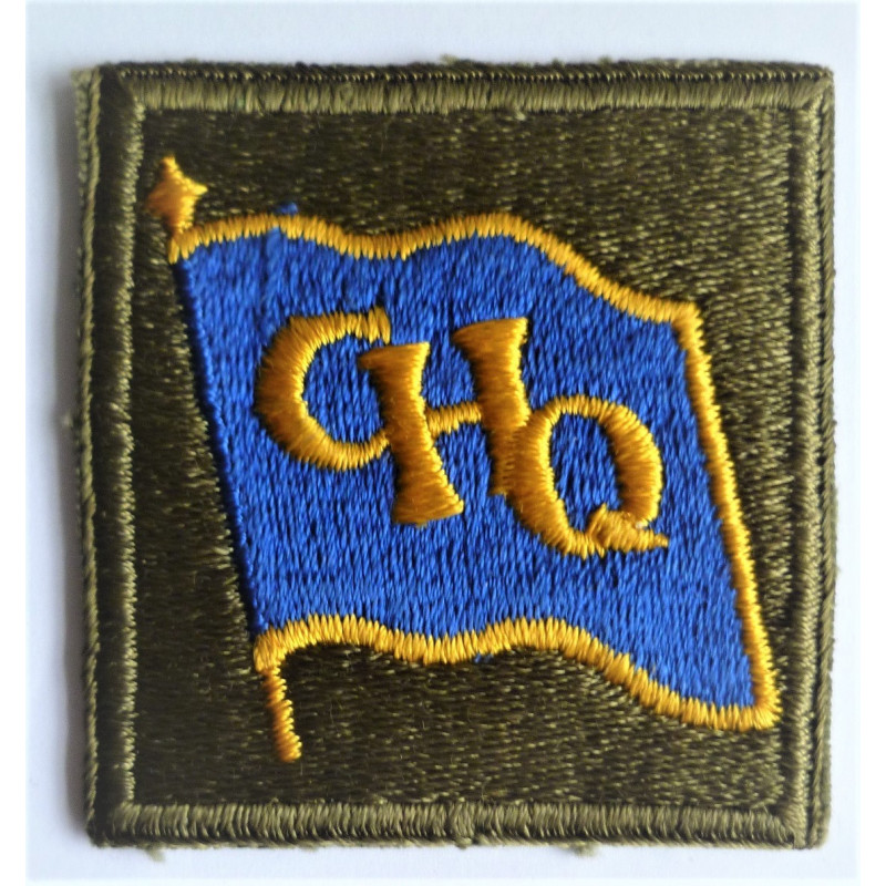 WW2 United States G.H.Q. Pacific Cloth Patch Badge