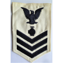 WWII US Navy Utilitiesman 1st Class Rating Badge insignia USN