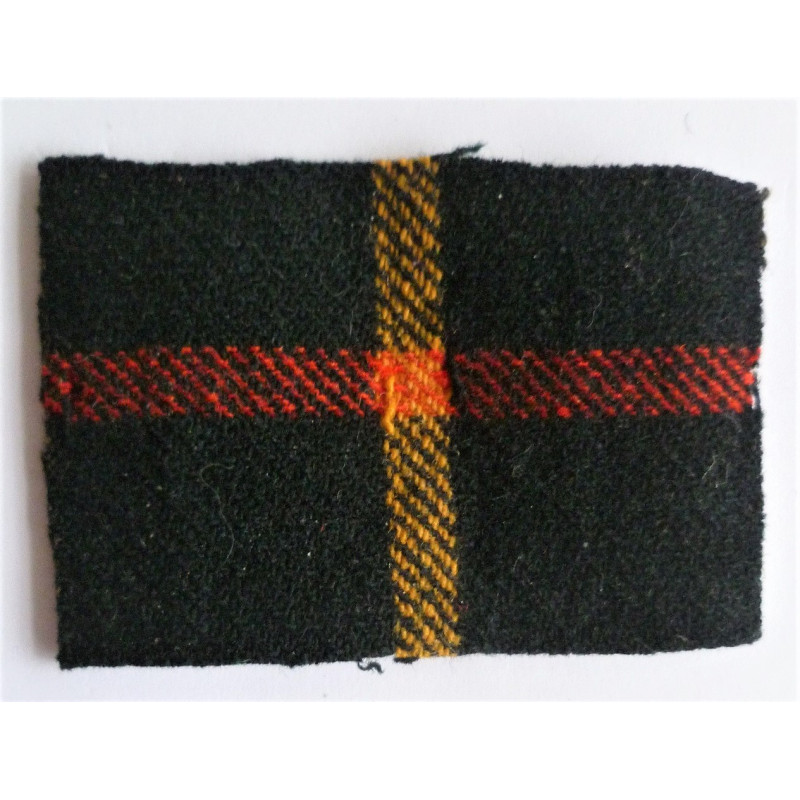 Scottish Regiment Wool Tartan Backing British Army WW2