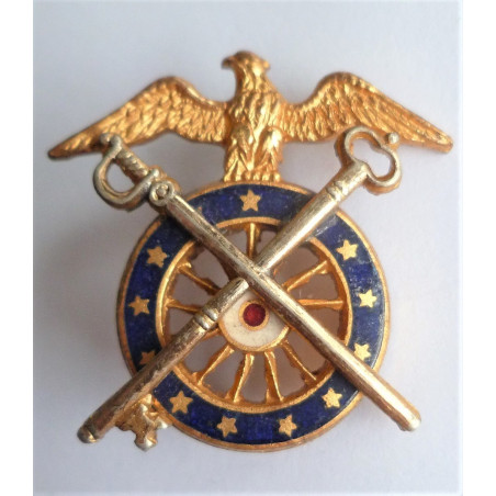 WW2 United States Navy Quartermaster Officers Collar Badge USN