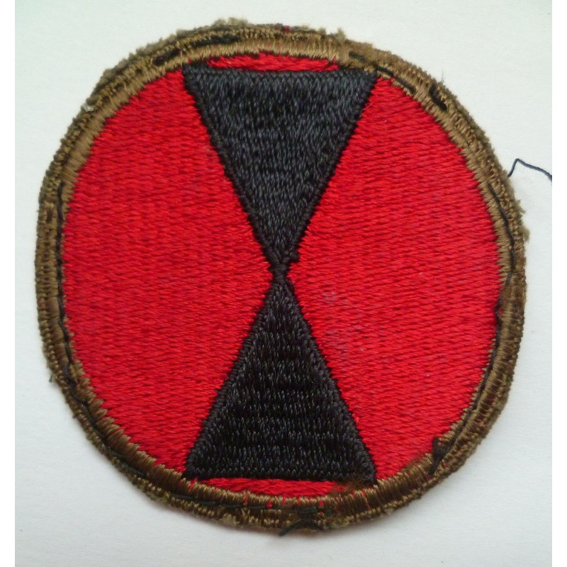 United States WW2 7th Infantry Division Cloth Patch