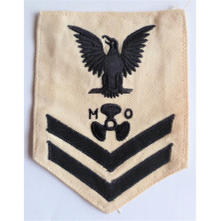 WWII US Navy Motor Machinists Mate 2nd Class Badge Branch insignia USN