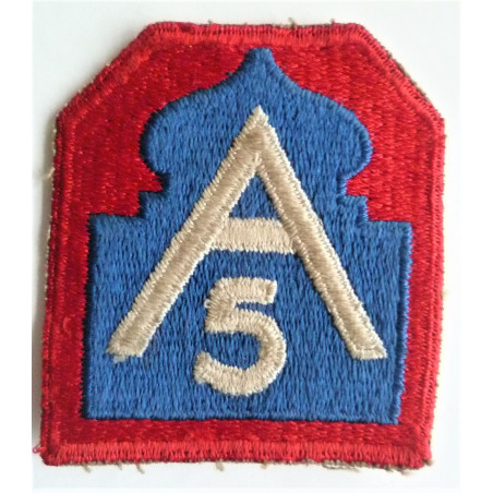 United States 5th Army Cloth Patch Badge
