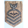 WWII US Navy Chief Aerographers Mate Badge Bullion Branch insignia USN Rating