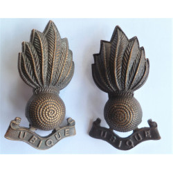 Pair WW2 Officers Bronze...