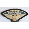 RAF Royal Air Force Canada Cloth Shoulder Title Post WW2