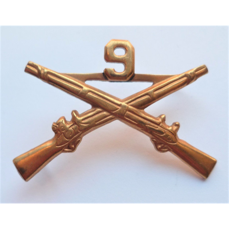 United States Army 9th Infantry Regiment Collar Insignia Device US