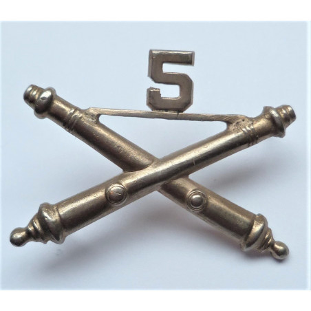 United States 5th Field Artillery Officers Collar Insignia Device