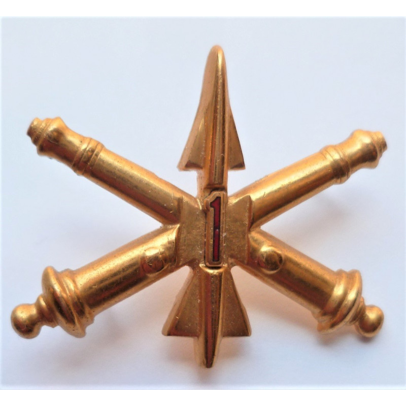 United States 1st Air Defence Artillery Officers Collar Insignia Device