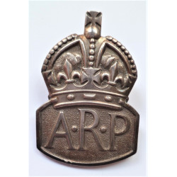 WW2 ARP Silver Lapel Badge...