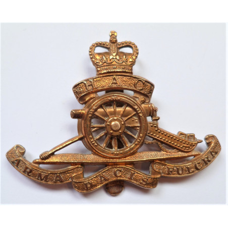 Honourable Artillery Company HAC Cap Badge Queens Crown insignia
