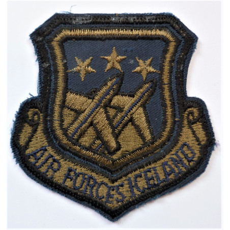 US Air Forces Iceland Cloth Patch Badge USAF