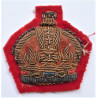 Kings Crown WO Bullion Cloth Sleeve Badge