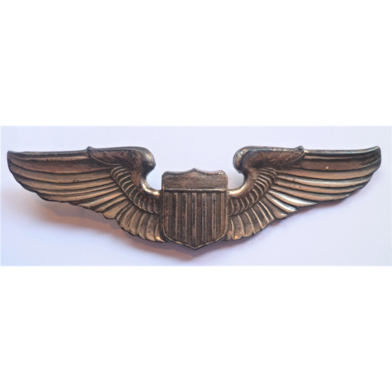 WW2 USAAF Sterling Silver Pilot Wing