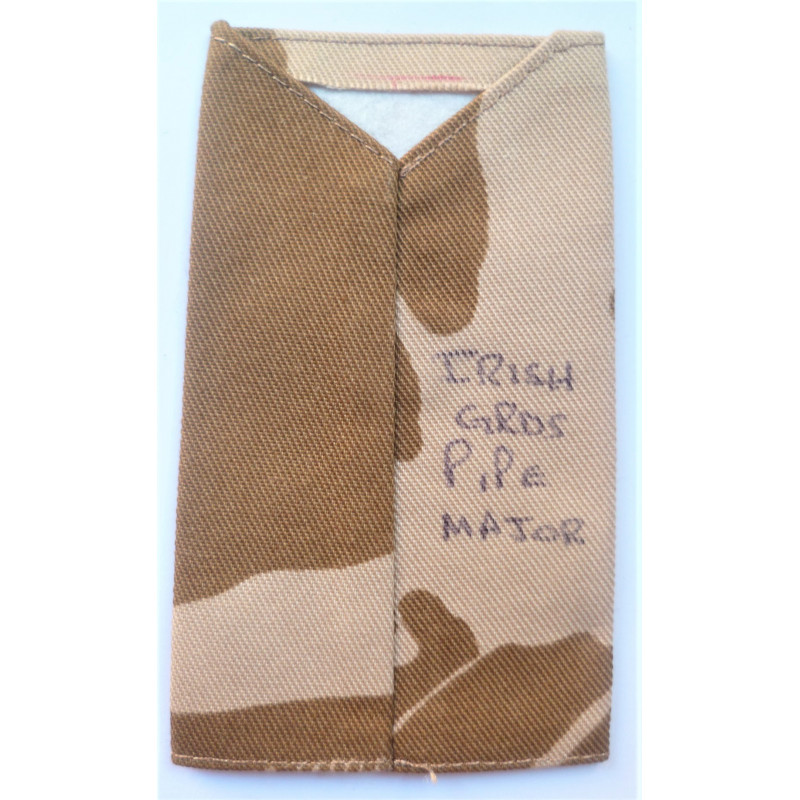 Irish Guards Pipe Major Cloth Rank insignia British Army ireland