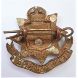 WW2 East Surrey Regiment Cap Badge British Army