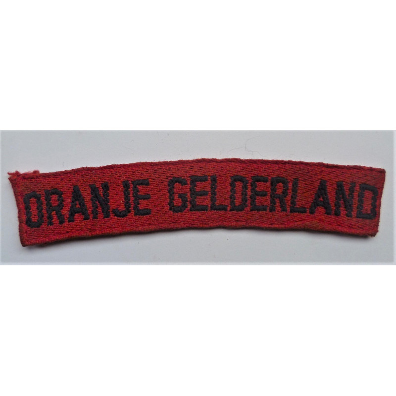 Royal Netherlands Army Oranje Gelderland Shoulder Title