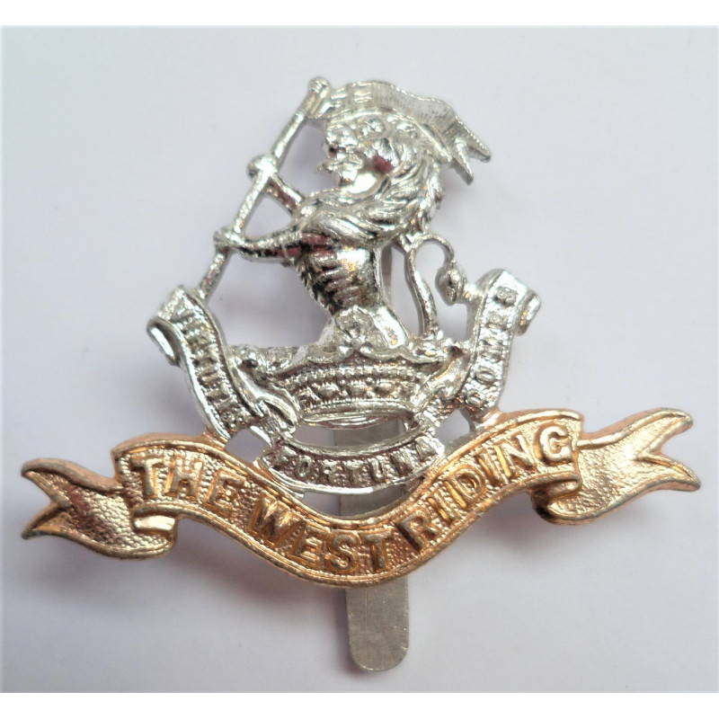 The West Riding Duke of Wellington Regiment Staybrite Cap Badge