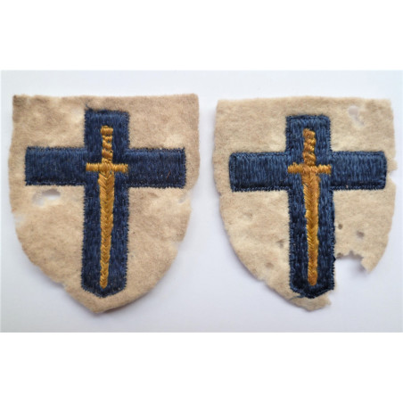 Pair British WW2 2nd Army Formation Signs