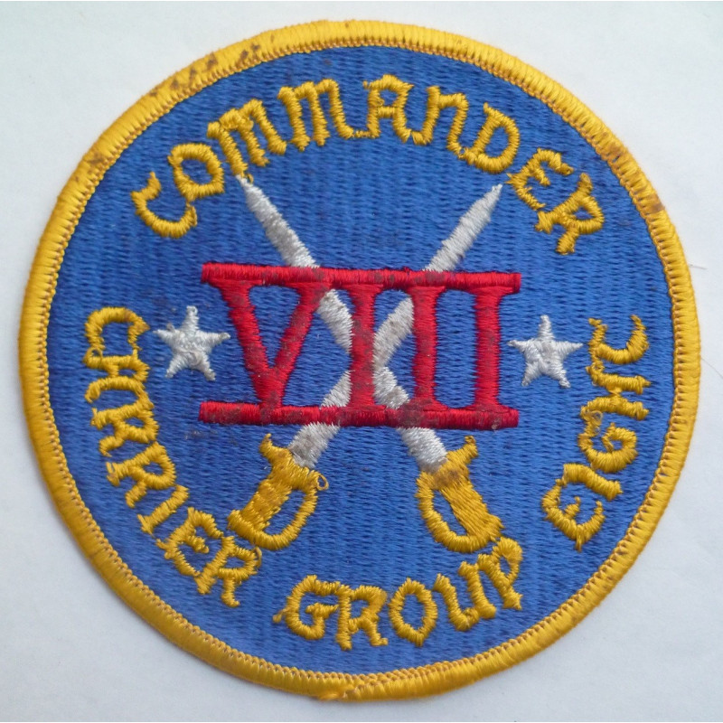 United States Navy Commander Carrier Group Eight Cloth Patch