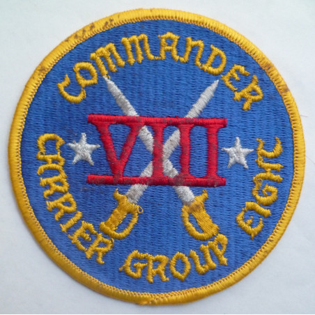 United States Navy Commander Carrier Group Eight Cloth Patch