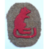 WW2 7th Armoured Division Cloth Formation Sign
