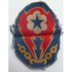 WW2 United States European Theater of Operations Advanced Base Printed Cloth Badge