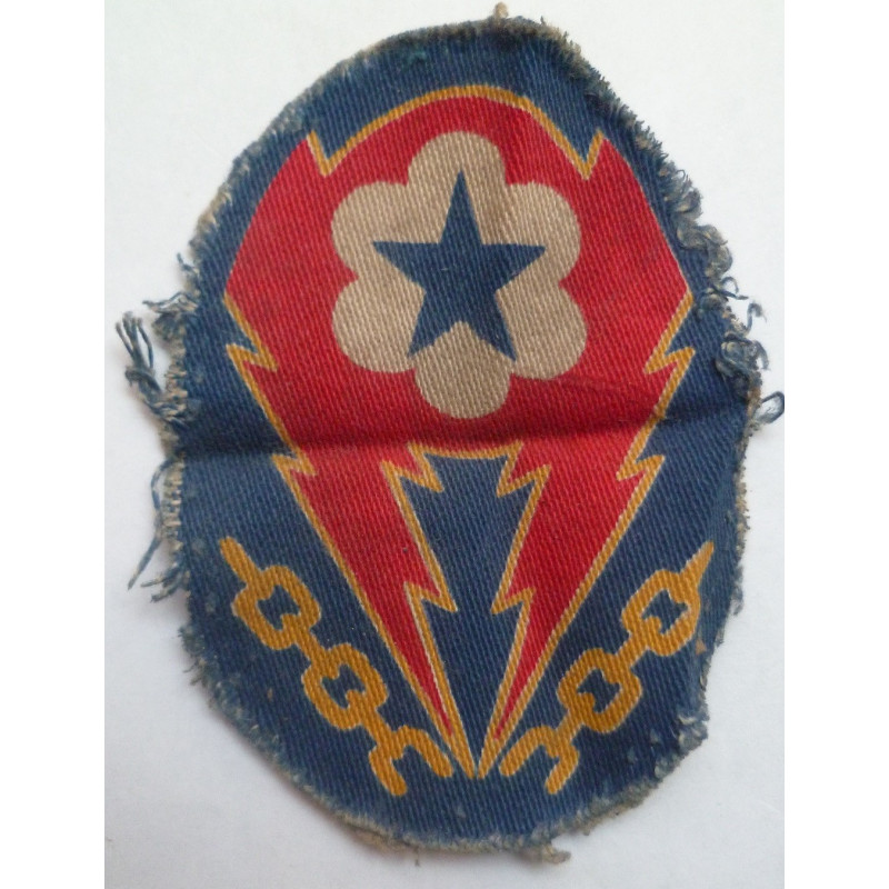 WW2 United States European Theater of Operations Advanced Base Printed Cloth Badge