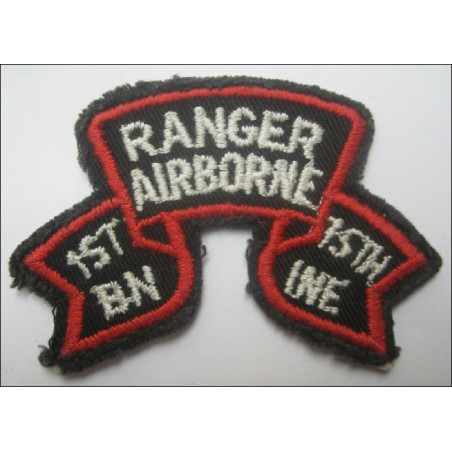Vietnam Period Airborne Rangers 1st Battalion 15th Regiment Cloth Insignia