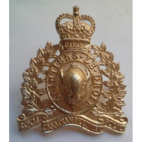 Royal Canadian Mounted Police Staybrite Cap Badge. Anodised Aluminium