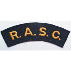 Royal Army Service Corps Cloth Shoulder Title RASC