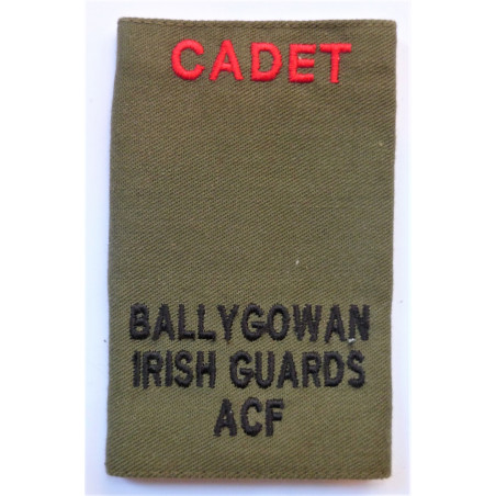 Ballygowan Irish Guards ACF Slip on Shoulder Title