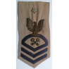 United States Navy Chief Master Logistics Specialist Bullion Rating Trade Badge Khaki