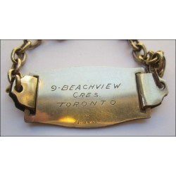 A very nice Identity Bracelet to a Wm R. Haddock. Merchant Navy