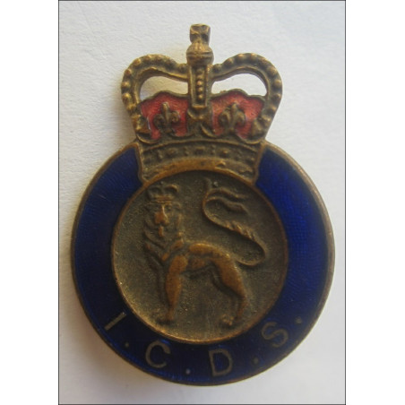 1953-1968 Industrial Civil Defence Service, Lady Volunteer I.C.D.S. Badge