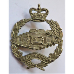 Royal Tank Regiment Queens Crown Collar Badge