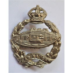 Royal Tank Regiment Kings Crown Collar Badge